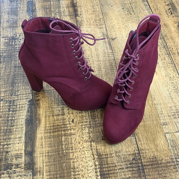 Burgundy booties - Picture 7 of 8